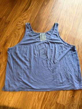 Jungmaven Women's Scoop Neck Tank Top in Periwinkle Blue